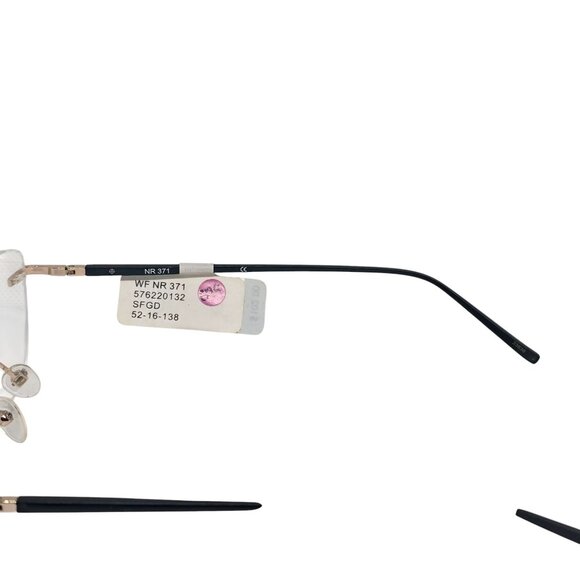 Naturally Rimless NR 371 Gold Rimless Eyeglasses Frame - Picture 5 of 9